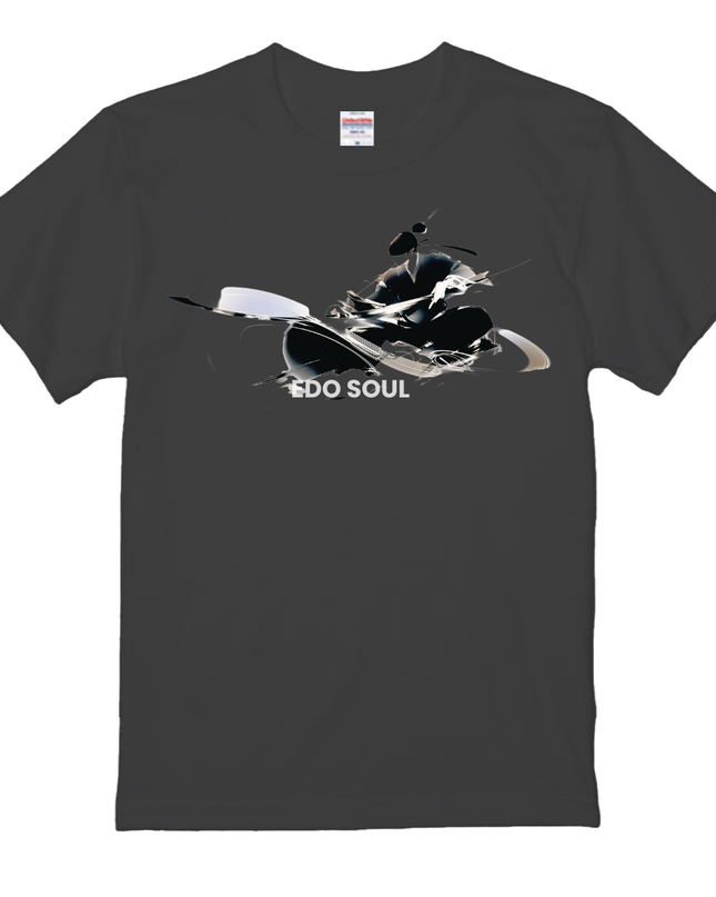 sumi-e ink painting style T-Shirt (103) Japanese Streetwear Edo soul Tee