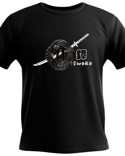 Tsuba weapon (3) T-shirt Japanese sword Unisex Japanese print Japanese pattern Japan Souvenir Foreigner
