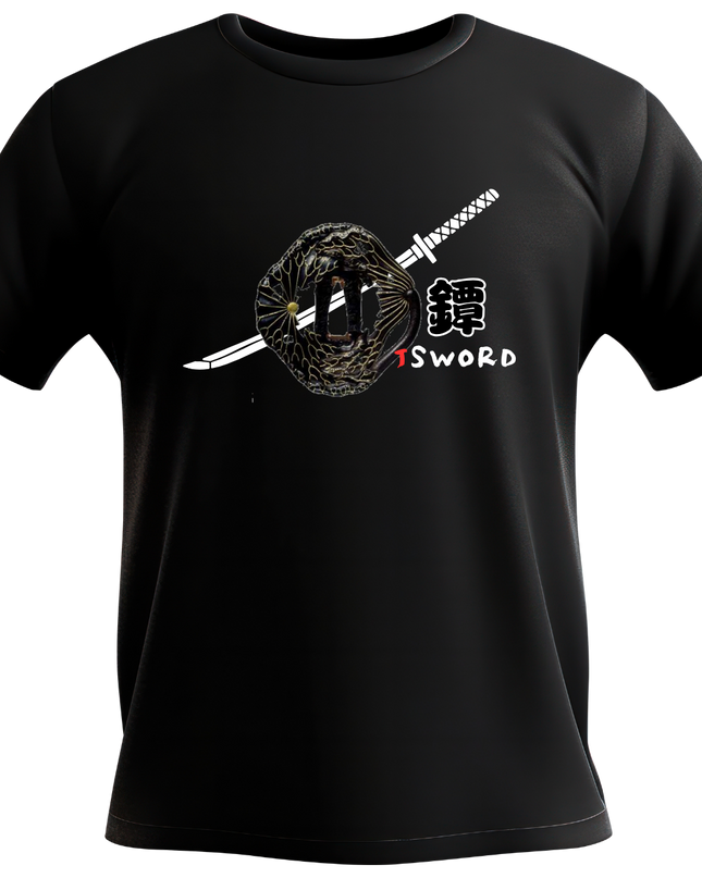 Tsuba weapon (3) T-shirt Japanese sword Unisex Japanese print Japanese pattern Japan Souvenir Foreigner