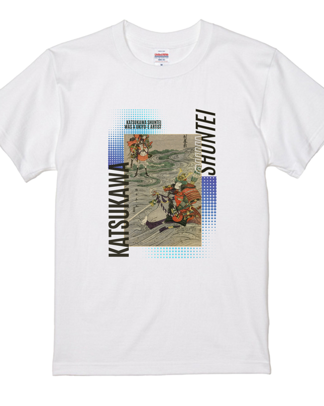 Katsukawa Shuntei (3) T-shirt, warrior painting, Nishiki-e, Utagawa, Ukiyo-e, Japanese print, Japanese, Japanese pattern, Japan, souvenir, foreigner
