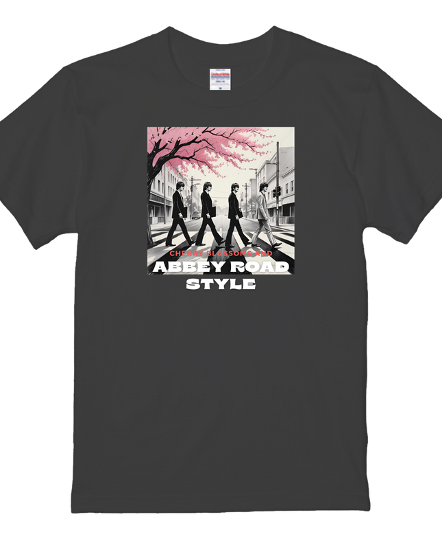 Japanese + British Culture T-Shirts(3) cotton  Novelty Gift Ideas Abbey Road Tee