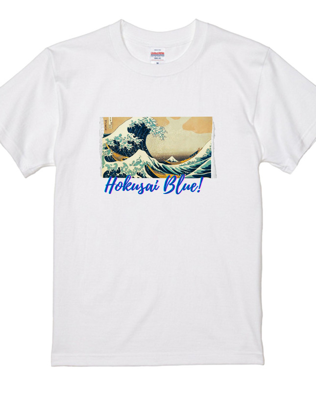 Hokusai Blue (6) Prussian Blue T-shirt Ukiyo-e Thirty-six Views of Mount Fuji Unisex Japanese print Japanese pattern Japan Souvenir Foreigner