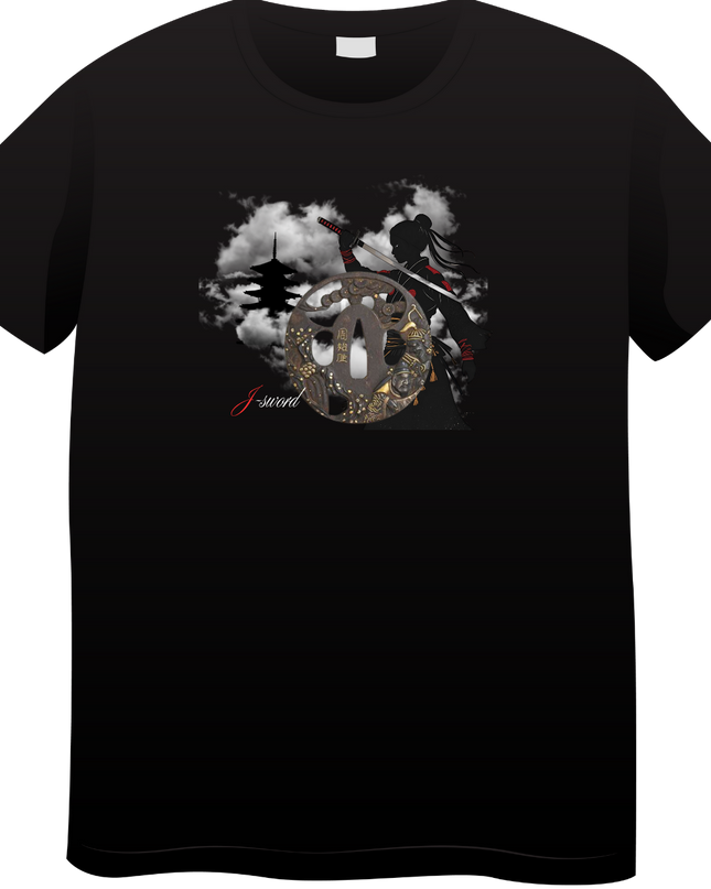 Tsubaweapon(206) T-shirt Japanese sword unisex Japanese print Japanese pattern Japan souvenir foreigner