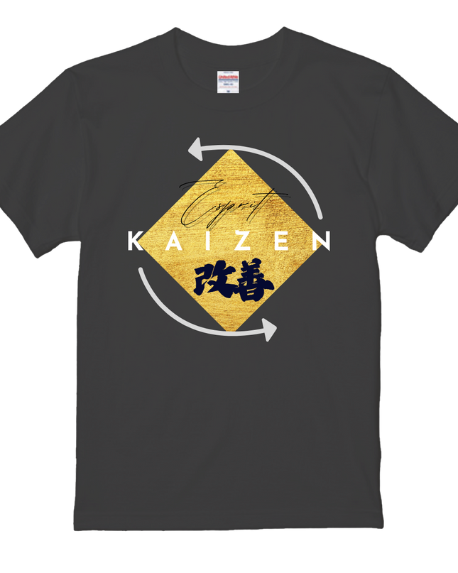 T-shirt "Esprit Kaizen" - Motif Lettre Coton - Idée Cadeau Originale(3)