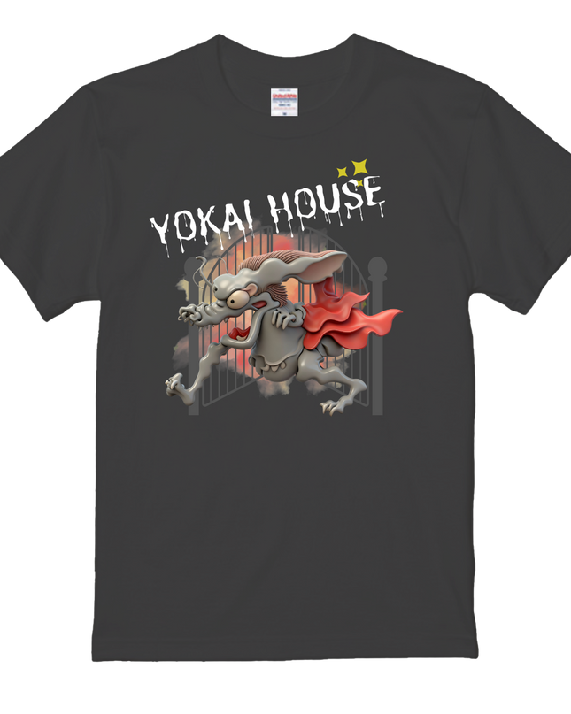 Japanese Yokai Design T-shirt (4) cotton Novelty Gift Ideas street art Tee