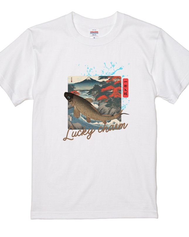 One shot carp (7) T-shirt, warrior painting, Nishiki-e, Ukiyo-e, Japanese print, Japanese, Japanese pattern, Japan, souvenir, foreigner