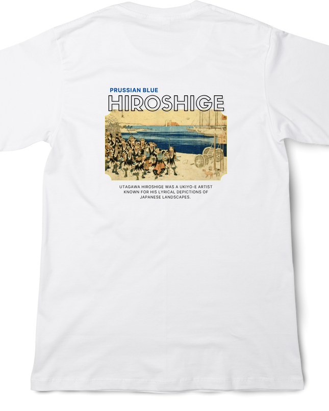 Hiroshige Blue (4) T-shirt Utagawa Hiroshige Mitate-e Nishiki-e Ukiyo-e Japanese print Japanese pattern Japanese art souvenir