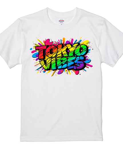 Typography T-shirt (7) Tokyo ViBes cotton Novelty Gift Ideas street art Tee