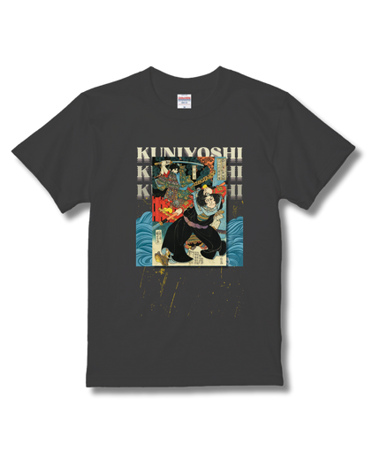 Honcho Suikoden Heroes 800 People One Piece (4) T-shirt, warrior painting, Nishiki-e, Utagawa Kuniyoshi, Ukiyo-e, Japanese print, Japanese, Japanese pattern, Japan, souvenir, foreigner