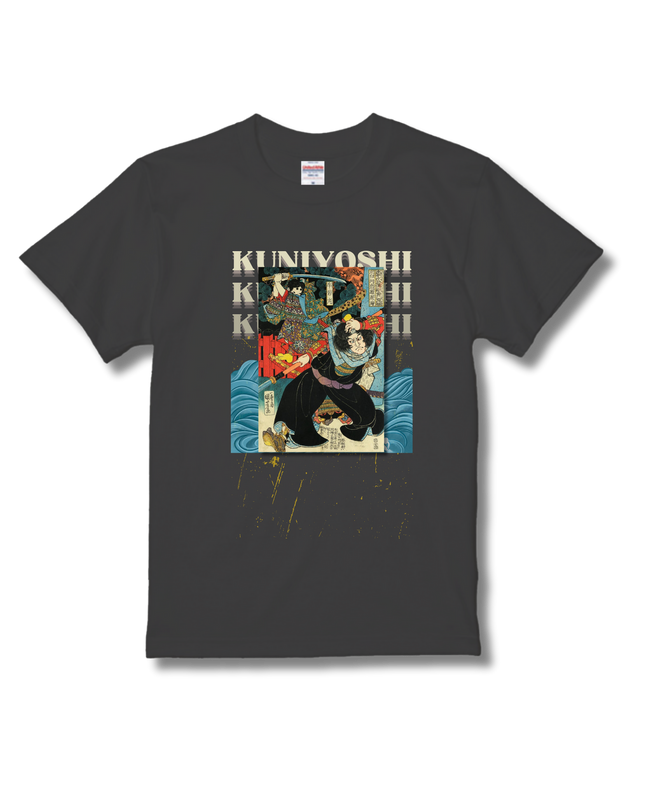 Honcho Suikoden Heroes 800 People One Piece (4) T-shirt, warrior painting, Nishiki-e, Utagawa Kuniyoshi, Ukiyo-e, Japanese print, Japanese, Japanese pattern, Japan, souvenir, foreigner