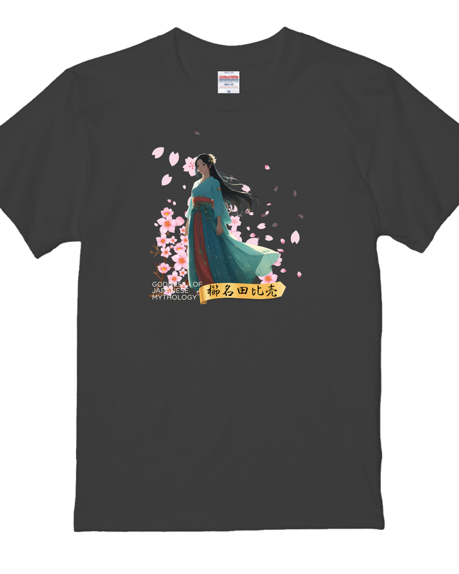 Japanese mythology T-Shirts(4) cotton  Novelty Gift Ideas Goddess Tee 櫛名田比売(クシナダヒメ)