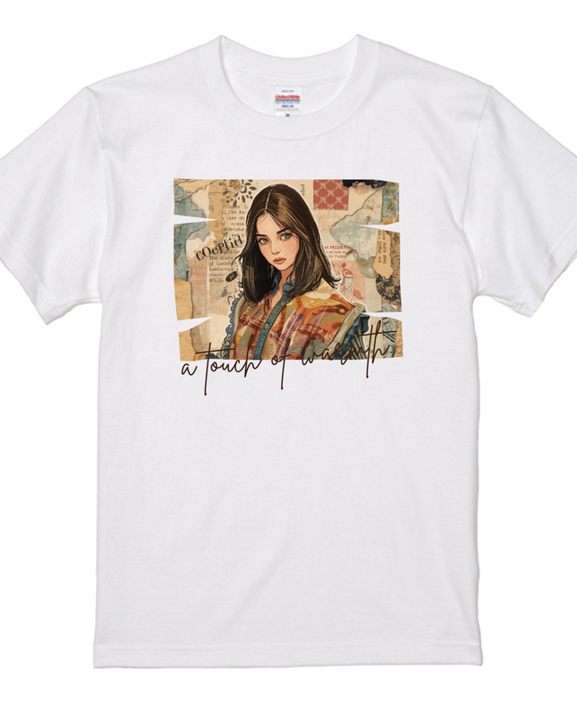 Handmade-style collage T-Shirt (108) Digital Craft Tee