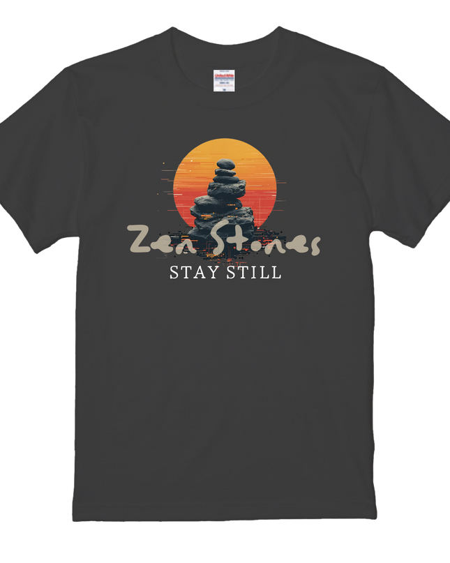 BALANCE WITHIN（静と動）Zen × Urban T-Shirt (108)  Japanese design, Zen style Tee