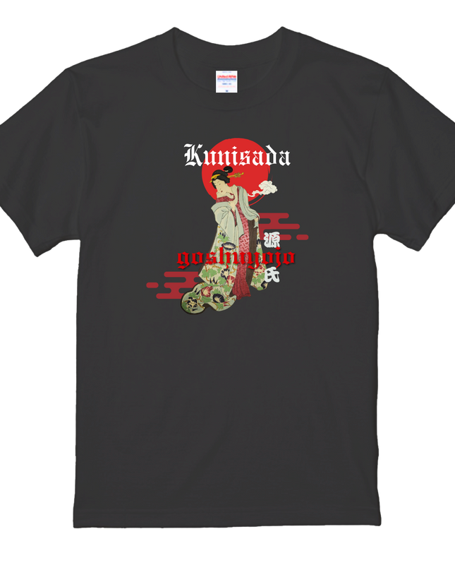 Genji Goshu Yojo (4) Beauty Painting T-Shirt Ukiyo-e Pattern Print Japanese Japanese Pattern Japan Souvenir Utagawa Kunisada (Toyokuni III)