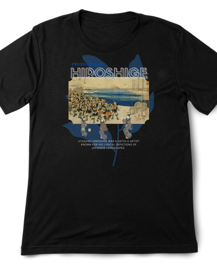 Hiroshige Blue (4) T-shirt Utagawa Hiroshige Mitate-e Nishiki-e Ukiyo-e Japanese print Japanese pattern Japanese art souvenir