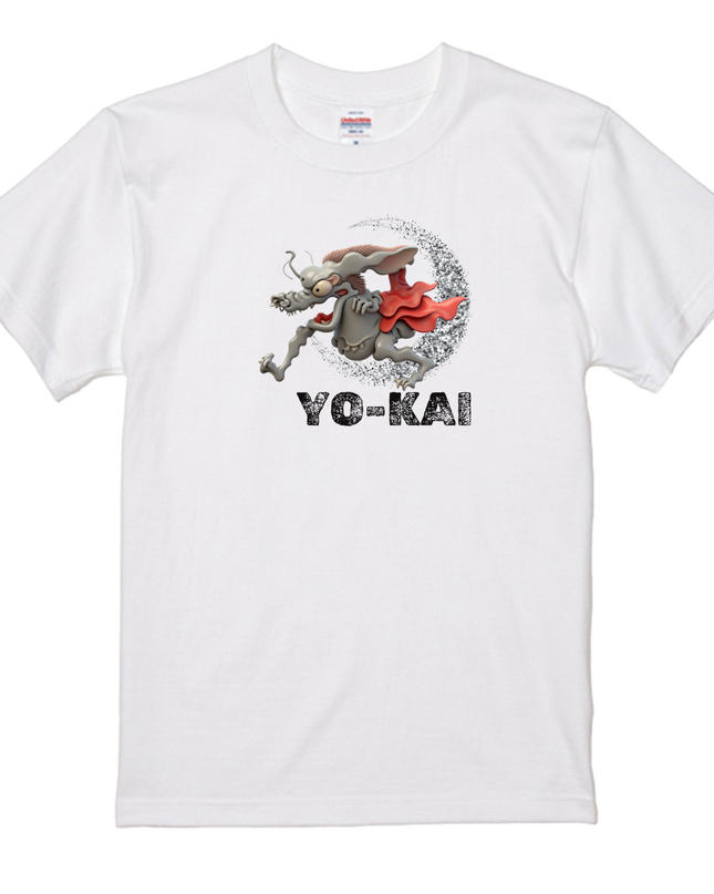 Japanese Yokai Design T-shirt (4) cotton Novelty Gift Ideas street art Tee