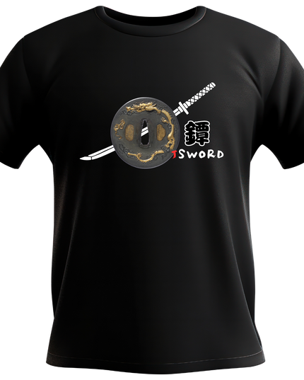 Tsuba weapon (4) T-shirt Japanese sword Unisex Japanese print Japanese pattern Japan Souvenir Foreigner