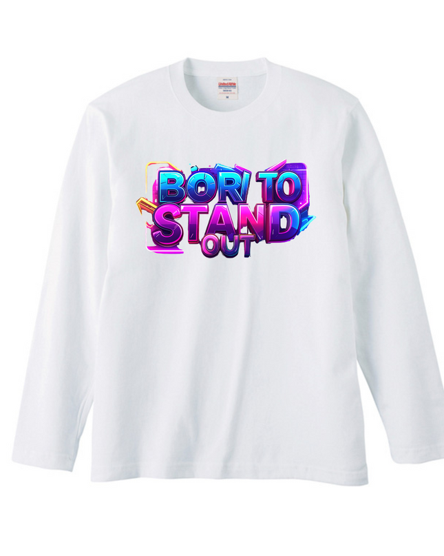 Cool English phrases T-Shirt (104) Long-sleeved Tee without ribbed cuff