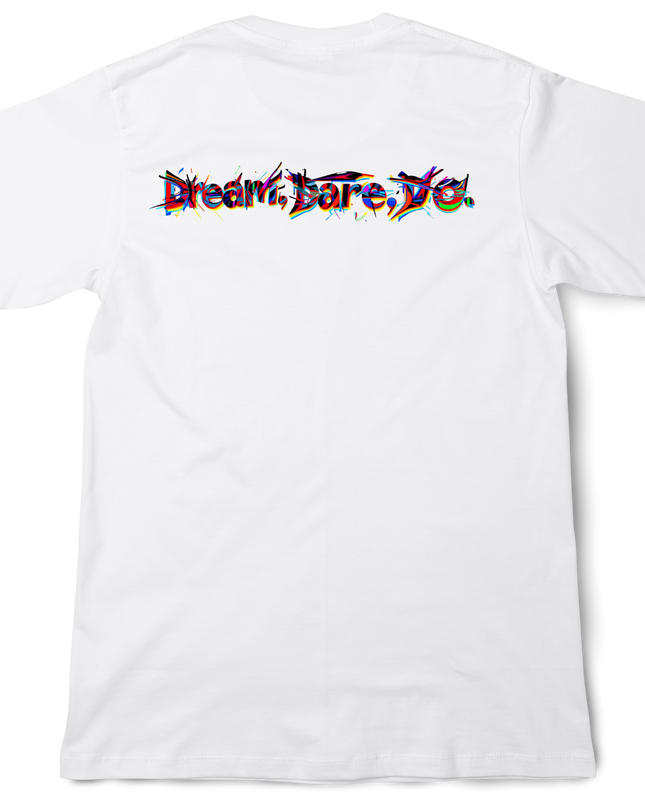 Typography T-shirt  (4) Back print cotton Novelty Gift Ideas street art Tee