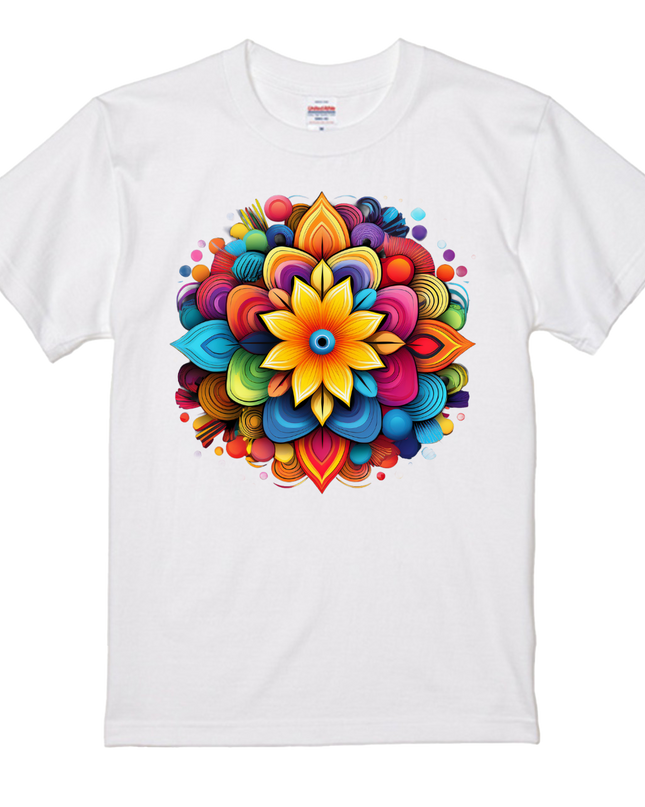 Maximalism × Colorful Pattern Design T-shirt (5) cotton Novelty Gift Ideas street art Tee