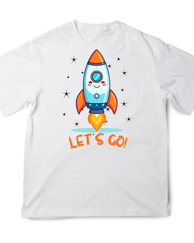 Kids' T-Shirt(309) cotton [ Cute Rocket ] Novelty Gift Ideas Tee