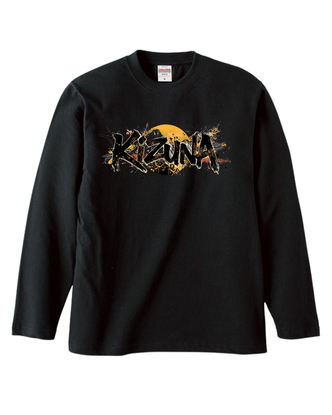 Japanese Edo x graffiti T-Shirt (105) "KIZUNA" Long-sleeved Tee without ribbed cuffs