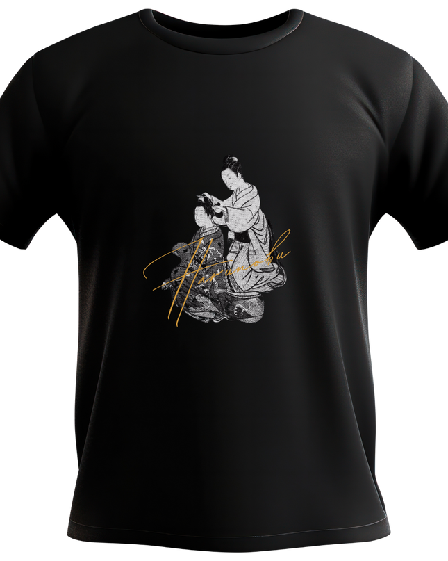Tsukioka Yoshitoshi (5) Beauty painting T-shirt Ukiyo-e Print pattern Japanese Japanese pattern Japan Souvenir Foreigner