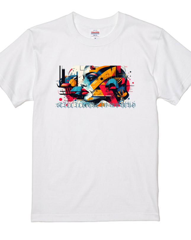 Flat Graffiti Graphic T-Shirt (105) editorial collage Tee