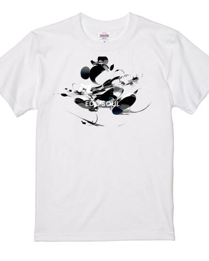 sumi-e ink painting style T-Shirt (105) Japanese Streetwear Edo soul Tee