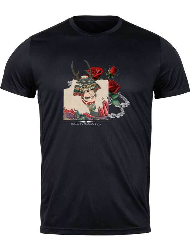 Musha Punk (9) T-shirt Ukiyo-e Japanese print Edo period art Japanese culture Woodblock print Souvenir Musya T-shirt