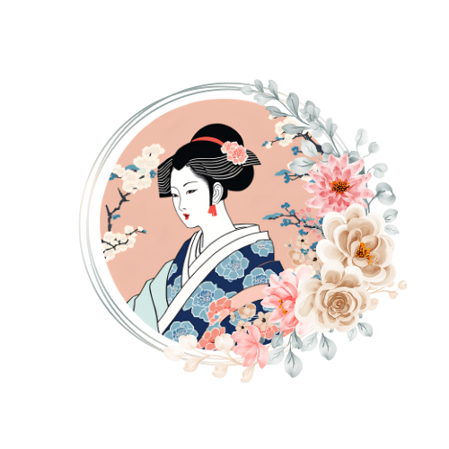 Flower Competition Modern Style (6) Beauty Painting T-shirt Ukiyo-e Unisex Japanese Print Japanese Pattern Japan Souvenir Foreigner