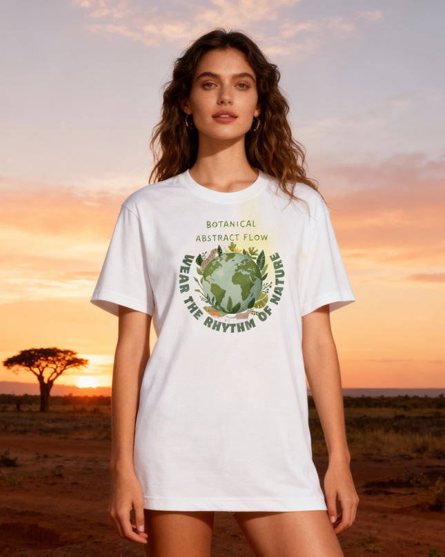 Eco Motif Design T-shirt (2) cotton Novelty Gift Ideas street art Tee