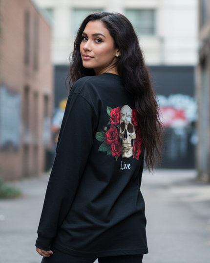 Cool English phrases T-Shirt (107) Long-sleeved Tee without ribbed cuff