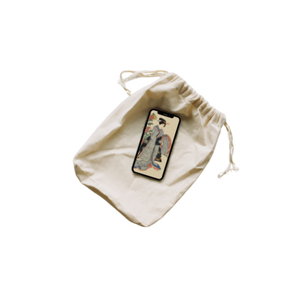 Hanakei Modern Style (4) Drawstring bag Organic cotton Ukiyo-e Unisex Japanese print Japanese pattern Japan Souvenir Foreigner