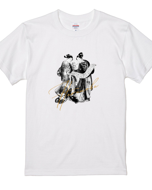 版下 月岡芳年(1) 美人画 Tシャツ 浮世絵 版下絵 柄プリント 和 和柄 日本 お土産  外国人