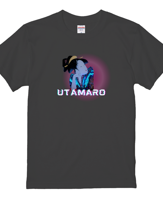 Cyber Utamaro T-shirt (4) Ukiyo-e art Tee for a stylish Japanese look