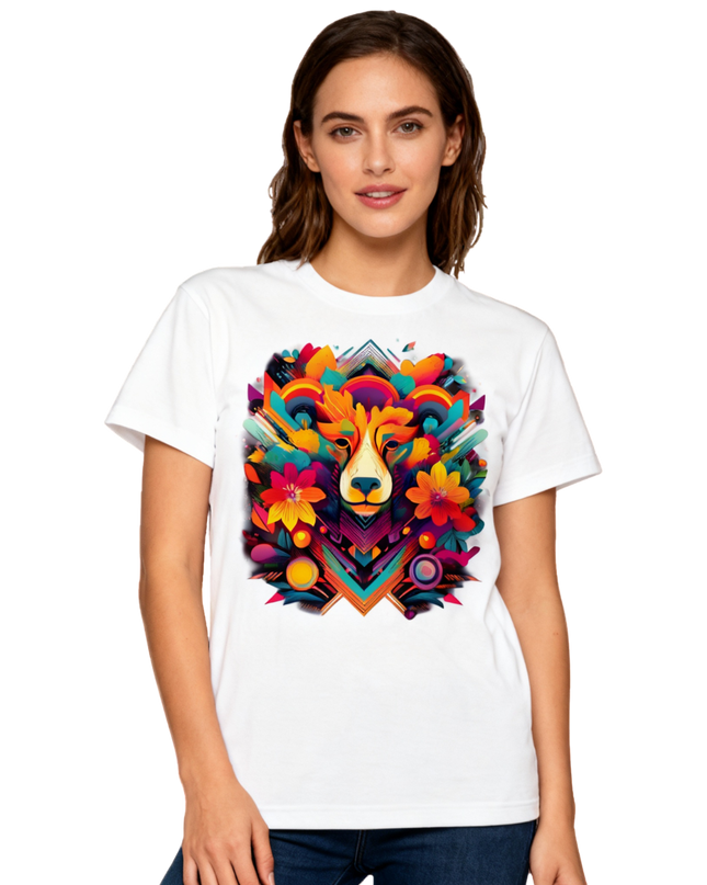 Maximalism × Colorful Pattern Design T-shirt (1) cotton Novelty Gift Ideas street art Tee
